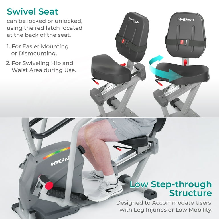 Inverapy Innova RCT2025 Recumbent Cross Trainer, Swivel Seat, Leg