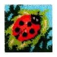 thumbnail image 1 of Hilo de ganchillo con gancho de pestillo, trabajo de bricolaje, hilo de alfombra de ganchillo, cojín, alfombra bordada Mariquita, 1 of 7