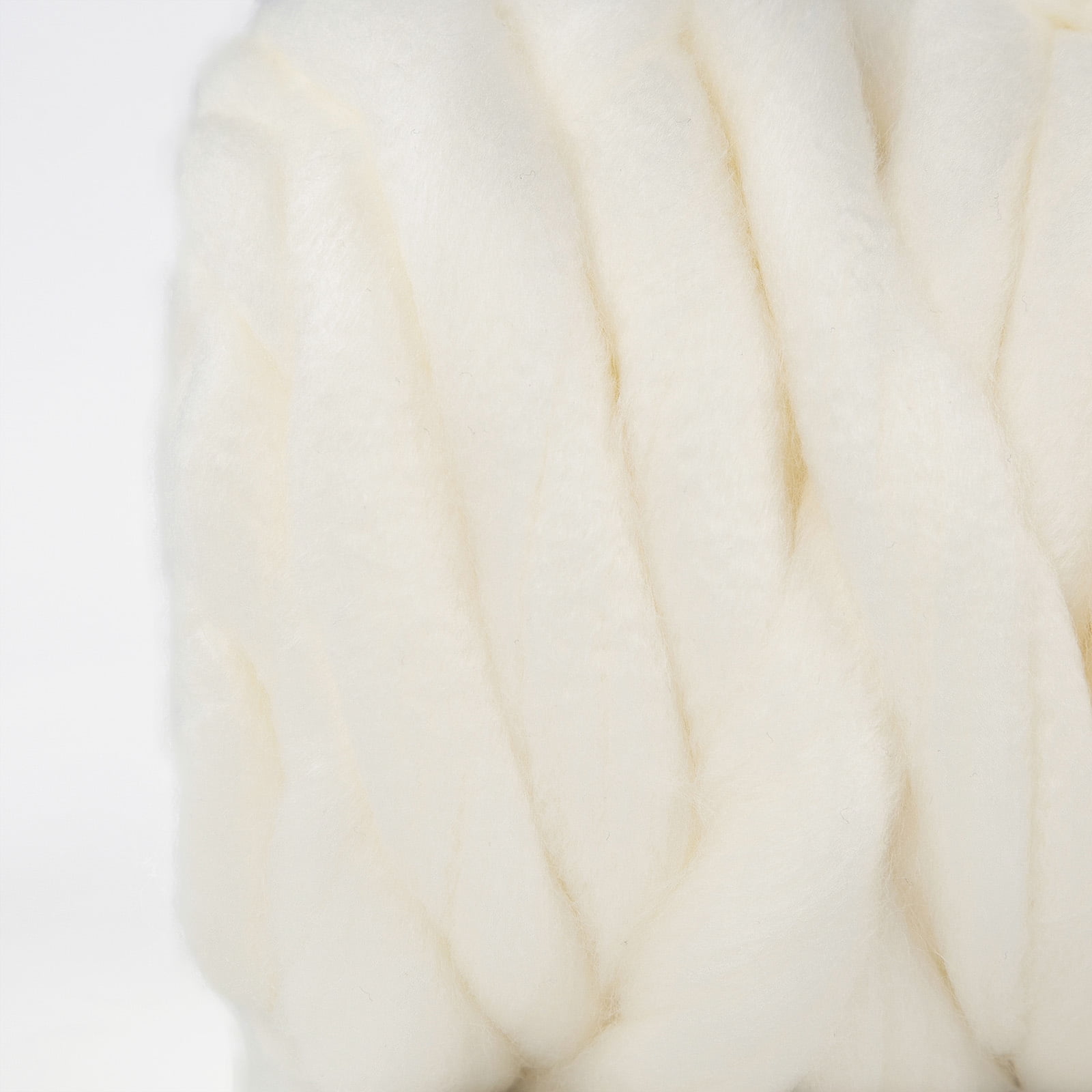 Crafted by Catherine Ivory Roving Super Bulky Yarn, 26 yards, 8.8oz/&nbsp;250g (2 Pack)