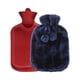 thumbnail image 1 of Xihbxyly Bolsa de Agua Caliente de 2 L, de Goma Suave, para Aliviar El Dolor con Termoterapia, Multifuncional, para Cama Caliente o Compresa Fría, Alivia El Estrés, Tamaño 34 X 18 Cm, Funda de Lana D, 1 of 3