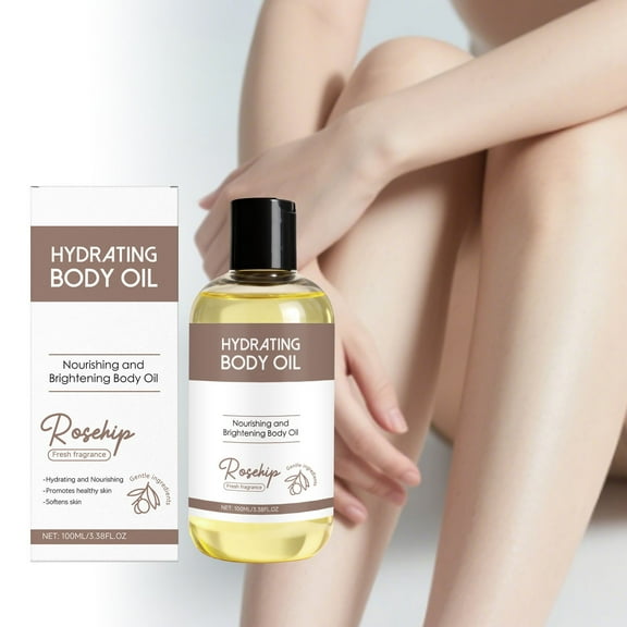 Shea Body Oil with Vitamin C, Multi-Purpose Intense Moisturizing Oil for Skin, Deep Body Moisturizer to Soothe & Nourish Dry, Sensitive & Eczema-Prone Skin, 3.38 Fl Oz ( Rose Hip)