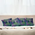 thumbnail image 7 of Ambesonne Nature Throw Pillow Cover 4 Pack, Digital Psychedelic Art, 20", Purple Fuchsia, 7 of 7