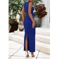 thumbnail image 2 of Vestido largo PRETTYGARDEN para mujer, boda de verano, azul, grande, 2 of 9