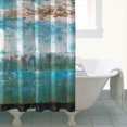 thumbnail image 2 of Ensemble de Rideau de Douche avec Doublure à Boutons-Pression, Galerie d'Art Vintage Bleu Marine (2) Rideaux de Douche Doublure de Douche Réutilisable, Doublure de Rideaux en Polyester Décorative, 72x72 Pouces, 2 of 4