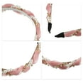 thumbnail image 4 of Unique Bargains Rhinestone Pearl Wrap Fabric Headband Faux Pearl Headband Women Hairband Pink, 4 of 7