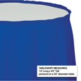 thumbnail image 2 of Party Central Pack of 6 Cobalt Blue Pleated Disposable Picnic Party Table Skirts 14', 2 of 2