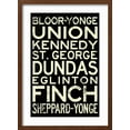 thumbnail image 2 of Art.com Toronto Metro Stations Vintage RetroMetro Travel Art Print, Brown Frame Wall Art, 17" x 23", 2 of 5