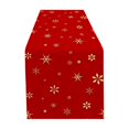 thumbnail image 1 of Christmas Table Runner Christmas Party Decorations Linen Natural Woven Texture Washable & Foldable for Home Dining Table Party Venue Display Counter by MPOISVA, 1 of 2