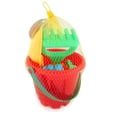 thumbnail image 5 of Kid's Mini Beach Sandbox Tool Play Set, Watering Bucket, Hand Tools, Sand Molds (7 Piece), 5 of 6