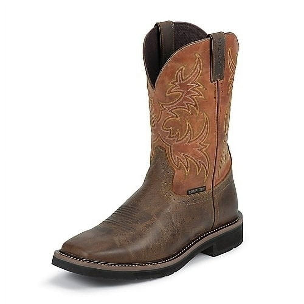JUSTIN Mens Boots 4440 J-MAX Blueprint Bay Gaucho Pull On Work Soft Toe Sz 12EE Justin Men main image 3