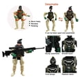 thumbnail image 2 of Set de juguetes militares MQSTARSRISE Army Men para niños de 4 a 7 años con armas, 2 of 7