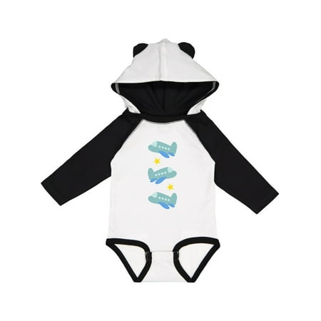 

Inktastic Airplane Cute Planes for Boys Gift Baby Boy Long Sleeve Bodysuit