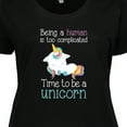 thumbnail image 4 of Inktastic Time to Be a Unicorn Women's Plus Size T-Shirt, 4 of 5