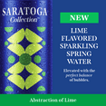 thumbnail image 3 of Saratoga Collection, Lime Flavored Sparkling Water, Abstraction of Lime, 12 fl oz, 6 Pack Cans, 3 of 11