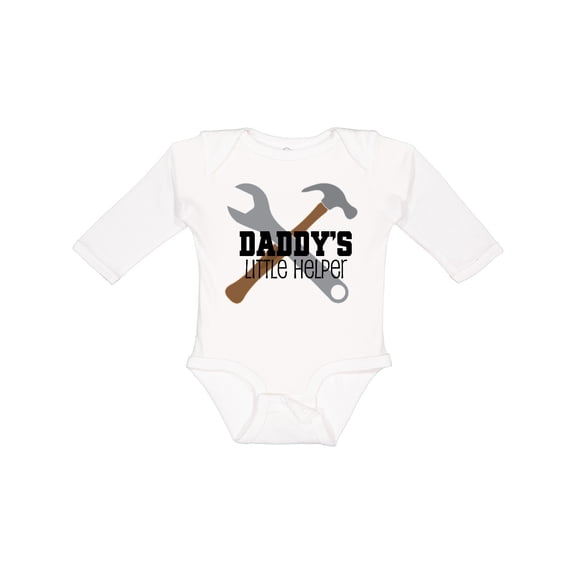 Inktastic Daddy's Little Helper Tool Set Boys Long Sleeve Baby Bodysuit