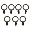 thumbnail image 6 of Versailles Silent Glide Nylon Lined Clip Rings for 7/8" - 1" Rod 7 Pieces Espresso, 6 of 9