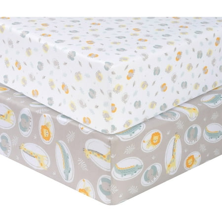 UPC: 0846216022395 | Sammy and Lou Infant Animal Printed Microfiber Crib Sheets Multicolor