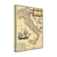 thumbnail image 3 of Trademark Fine Art Vision Studio Italy Map Canvas Wall Art - 18x24, 3 of 5