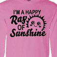 thumbnail image 4 of Inktastic Im a Happy Ray of Sunshine with Happy Sun Long Sleeve T-Shirt, 4 of 5
