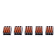 thumbnail image 2 of Garosa Bornier, 20pcs 2/3/5 Façon Réutilisable Ressort Levier Bornier Câble Électrique Connecteur Fil, 2 of 4