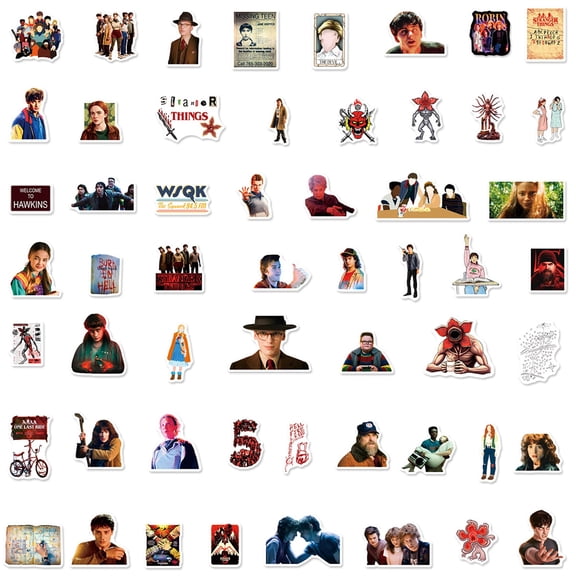 54PCS Game Cartoon Character Stickers - Waterproof DIY Decor Decals for Water Bottles, Cars & Laptops - Assorted Stylish Character & Scene Stickers for Creative Personalization
