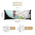 thumbnail image 3 of Lsque Summer Gnome,Cute Gnome Body Pillow Case Cover,Ultra-Soft Microfiber Bed Pillow Cases 20x54 inches,Elegant Bedding,Breathable Durable Pillow Cover with Envelope Closure, 3 of 8