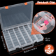 thumbnail image 5 of Paquete de 2 cajas organizadoras de plástico transparente de 48 rejillas grandes, 5 of 8