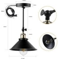 thumbnail image 2 of 3 Pack Plug in Wall Sconce,Swing Arm Wall Lamp for Bedroom, Living Room(E26 Base, Bulbs Not Included), 2 of 7