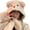 Beige, variant on Bear Ears Shape Hat Stage Performances Hat Soft Sister Lolitas Hat Ponytail Hat for Children and Teenagers