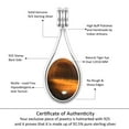 thumbnail image 6 of 925 Sterling Silver Women Jewelry Natural Tiger Eye Pendant, 6 of 8