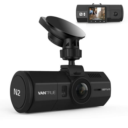 VANTRUE N2 DUAL DASH CAM-1080P FHD +HDR FRONT AND BACK WIDE ANGLE DUAL