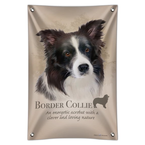 Border Collie Dog Breed Home Business Office Sign
