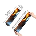 thumbnail image 4 of Pofeuu Red And Blue Fire Skull Warrior Print 30cm Socks, Adult Running Hiking Socks for Youth and Adult, 4 of 7