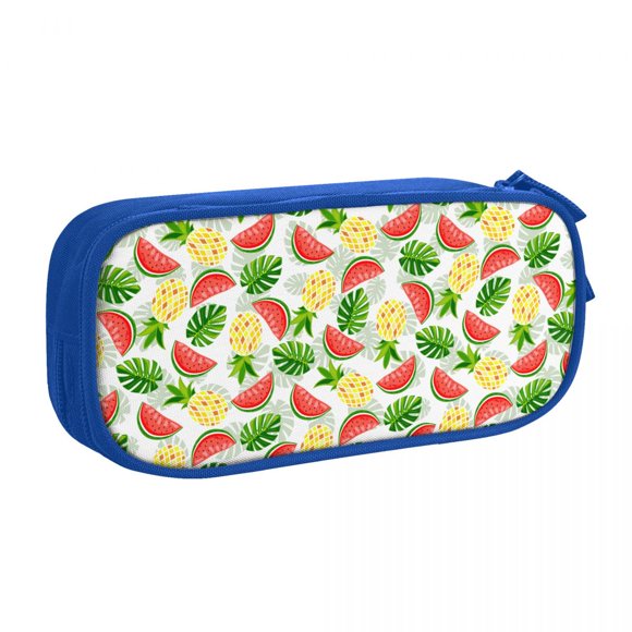 Summer Fruit Pineapple Watermelon Pencil Cases Pencilcases Pen Box for Girls Boys Big Capacity Bags Office jiu1186