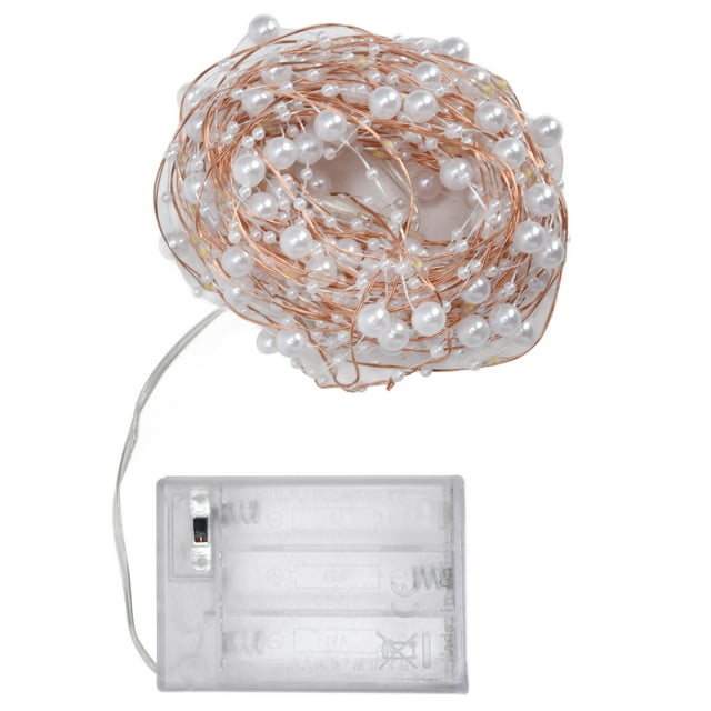 Cadena de luces LED, cadena de luces LED Luces de hadas LED de 32.8 pies Luces de cadena navideñas Rendimiento lleno de energía