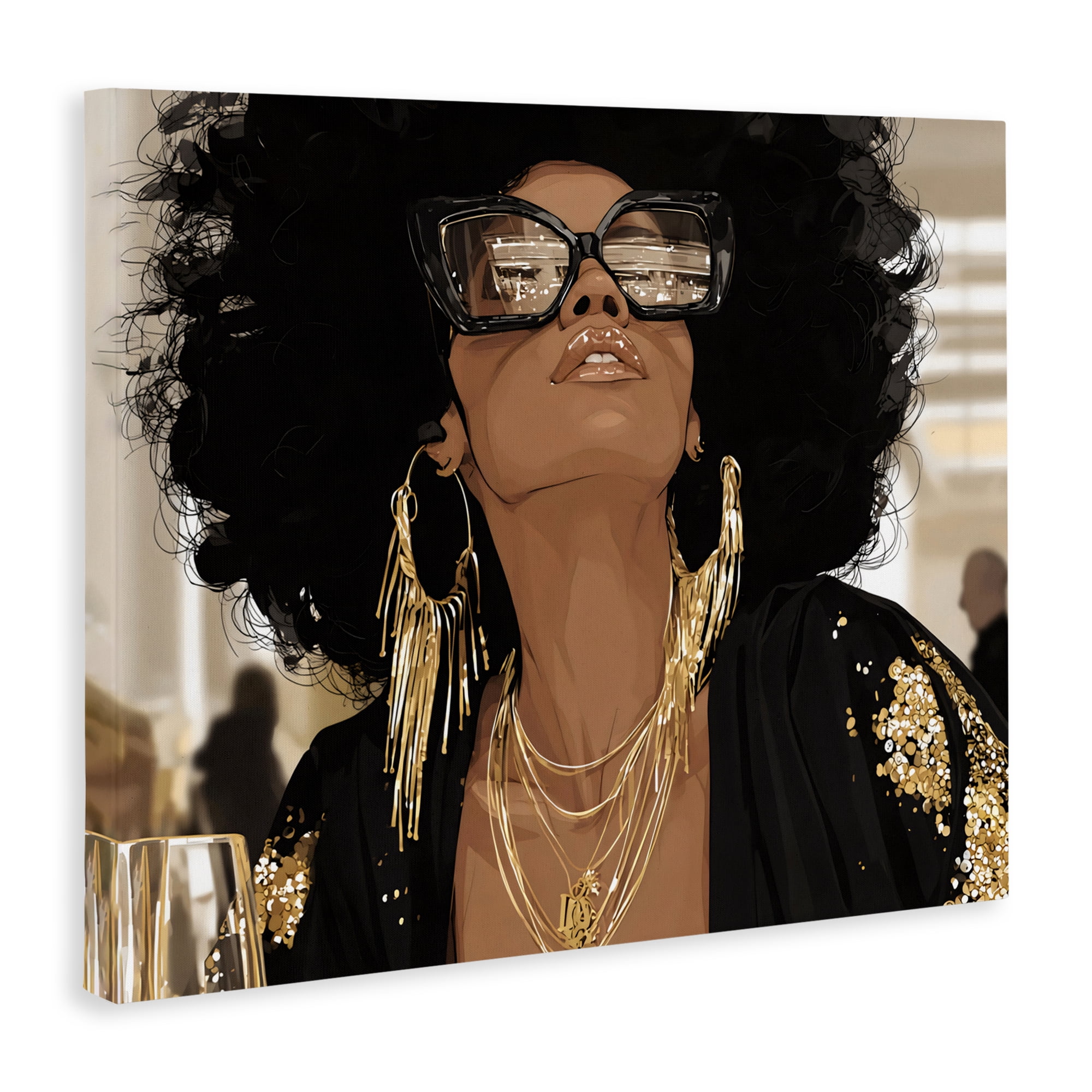 Stupell Industries Full Of Confidence Beautiful Woman Canvas Wall Art, design by Franklyn Gregory