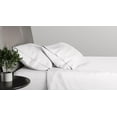 thumbnail image 3 of Queen - 60" x 80" Size Microfiber Bed Sheets Luxury 1800 Thread Count Brushed Microfiber Sheet Set Super Soft & Silky Feel 35 Inch Deep Pocket - Queen, White, 3 of 6