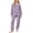 Purple, variant on Viluyesy Girls 2 Piece Outfit Fleece Crew Neck Top and Jogger Pants Textured Long Sleeve Soft Warm Cozy Casual Sleepwear Pajama Set Pink Size 10