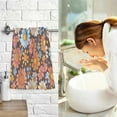 thumbnail image 7 of Yayeee 100% Cotton Hand Towels for Bathroom 16" x 28" Soft Absorbent Kitchen Towel, Colorful Flowers, 7 of 7