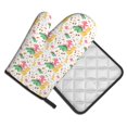 thumbnail image 2 of Bingfone Cute Baby Dinosaurs Print Oven Mitts Pot Holders Set 2 PCS for Kitchen for Cooking Grilling Baking BBQ Pot Holders Cook Essentials, 2 of 7