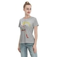thumbnail image 4 of T-Shirt Basique à Manches Courtes pour Femmes Sailor Moon Lièvre Lunaire, 4 of 6