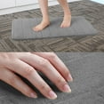 thumbnail image 5 of PiccoCasa Memory Foam Bath Mat Thin Absorbent Bath Rug Mat for Bathroom, Dark Gray 32" x 20", 5 of 6