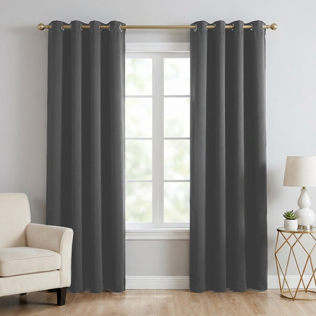 Blackout Curtains, Blackout Curtains Set of 2 Panels, Thermal Insulated Room Darkening Curtains for Bedroom, Privacy Protection & Noise Reducing
