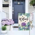 thumbnail image 2 of Jbralid Summer Spring Hydrangea Garden Flag Double Sided 12x18 Inch, Summer Purple Blue Flower Floral Welcome Small Yard Flag Burlap Vertical Seasonal Farmhouse Yard Outdoor Decoration, 2 of 5