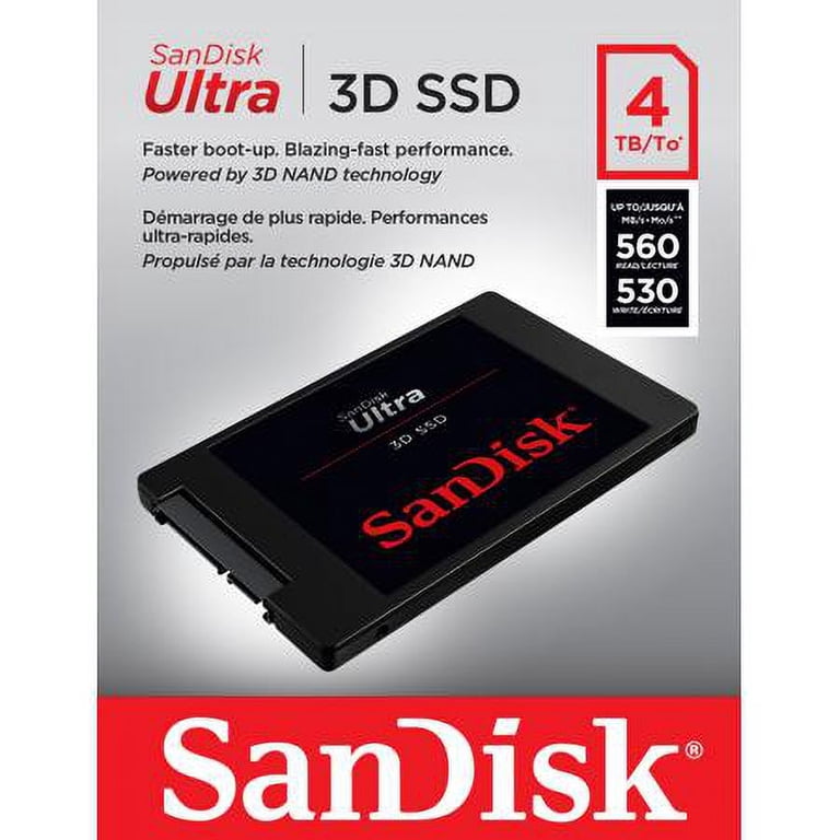 SanDisk Ultra 3D NAND 4TB SSD - Internal Solid State Drive