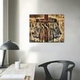 thumbnail image 4 of Nawypu Jesus God Wall Art Lion And Lamb Cross Pictures Wall Decor Christ Religious Canvas Painting Print Christian Psalm Inspirational Quotes Artworks Home Decoration Framed for Living Room Bedroom, 4 of 6