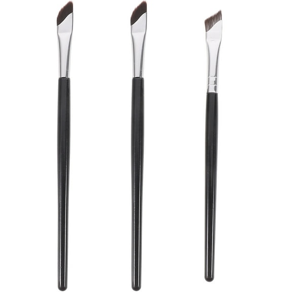 KAKOWELY eyeliner brush 3pcs Eyeliner Brushes Set Angled Eyeliner Eyebrow Brushes Beauty Cosmetic Tools5.51"X0.35"X0.2"