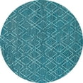 thumbnail image 1 of Ahgly Company Indoor Round Solid Light Blue Modern Area Rugs, 3' Round, 1 of 4
