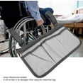 thumbnail image 4 of Wheelchair Armrest Pouch Organizer Wheelchair Side Bag with 3 Pockets for Electric Wheelchairs Scooter Walker Accessories,Gray, 4 of 7