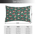 thumbnail image 2 of Kdxio Cotton Pillow Cases 14"x20" Pillowcases,Soft and Breathable Bedroom Pillow Cases-Santa Hat Joy Green Festive-No Pillow Core, 2 of 5
